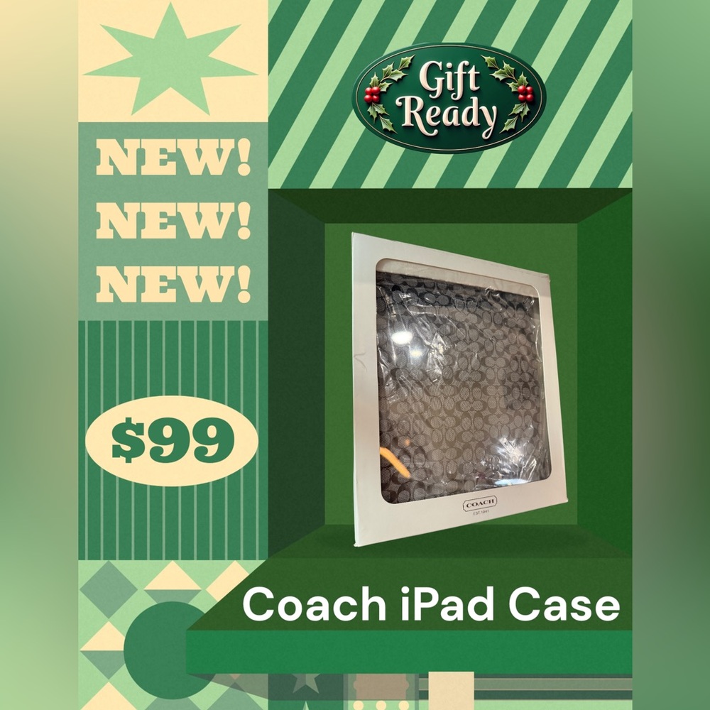 Coach Signature Monogram IPad Protective Case - Picture 3 of 9